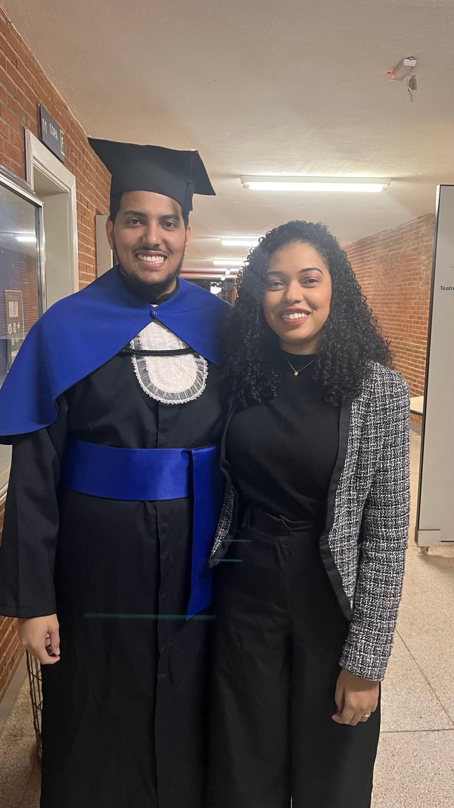Formatura comemorando uma conquista